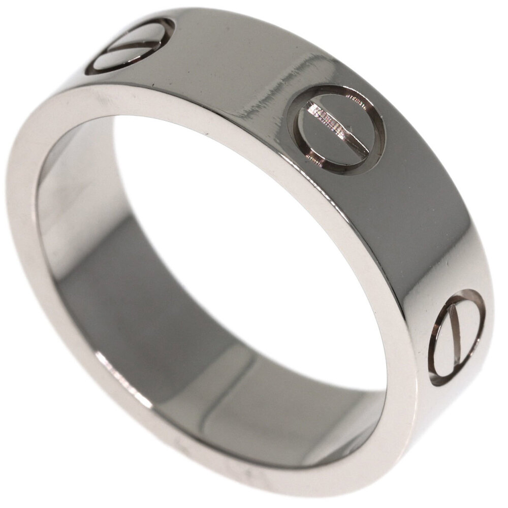 Cartier Love Ring #52, 18K White Gold, Women's Ring, CARTIER